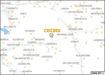 map of Caicara
