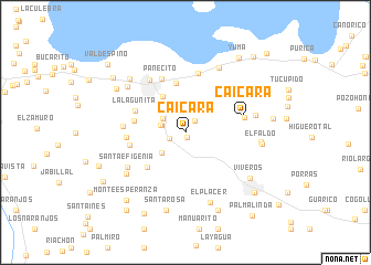 map of Caicara