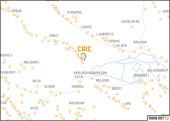 map of Čaić