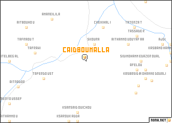 map of Caïd Bou Malla