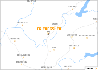 map of Caifangshen