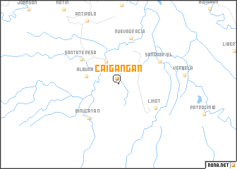 map of Caigangan