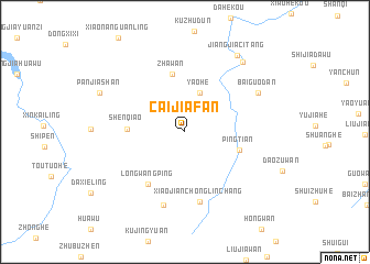 map of Caijiafan