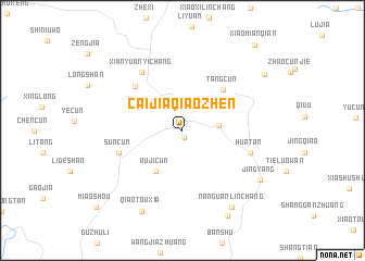 map of Caijiaqiaozhen