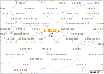 map of Caillac