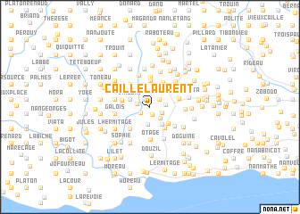 map of Caille Laurent