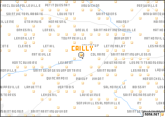 map of Cailly