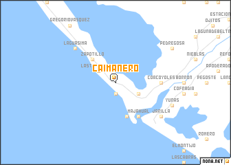 map of Caimanero