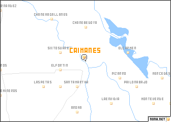 map of Caimanes