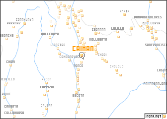 map of Caimán