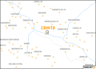 map of Caimito