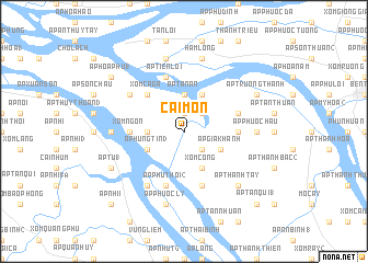 map of Cái Mơn