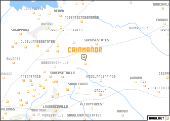 map of Cain Manor