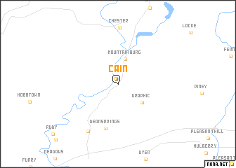 map of Cain