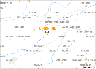 map of Cairanne