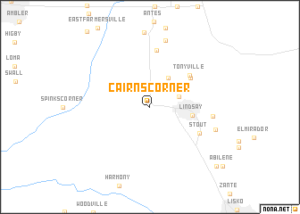 map of Cairns Corner