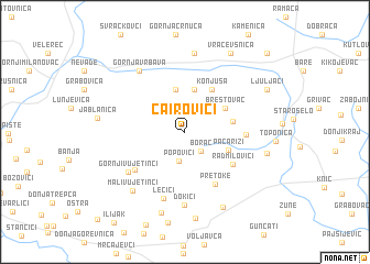 map of Čairovići