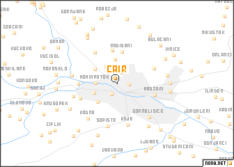 map of Čair