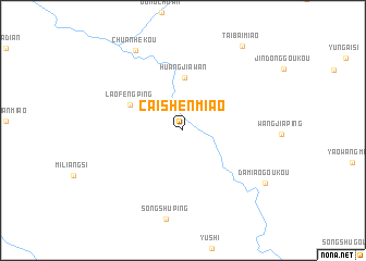 map of Caishenmiao