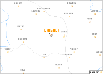 map of Caishui