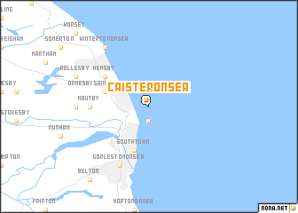 map of Caister-on-Sea