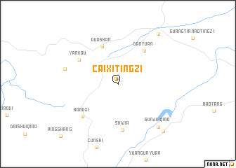 map of Caixitingzi