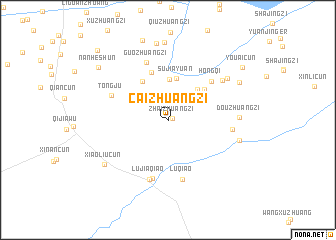 map of Caizhuangzi