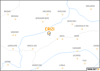 map of Caizi