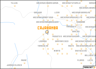 map of Cajabamba