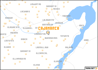 map of Cajamarca