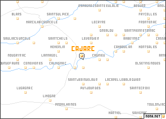 map of Cajarc