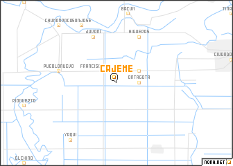 map of Cajeme