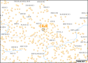 map of Čaje