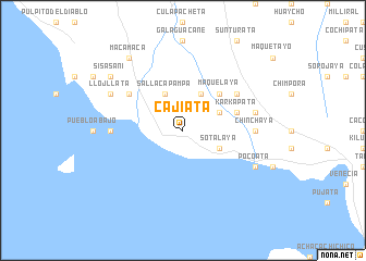 map of Cajiata