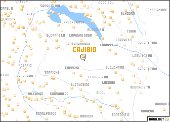 map of Cajibío