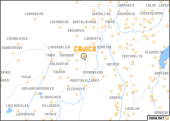 map of Cajicá