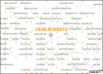 map of Cajolá Chiquito