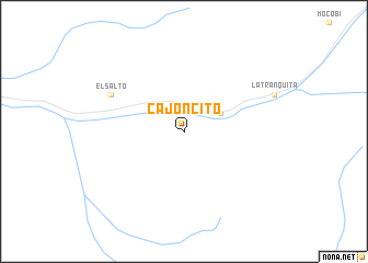 map of Cajoncito