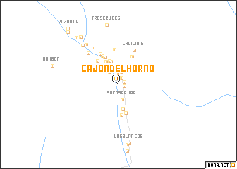 map of Cajón del Horno