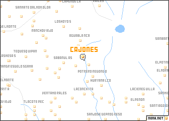 map of Cajones