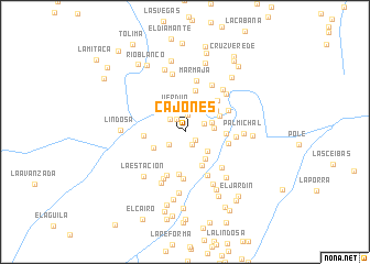 map of Cajones