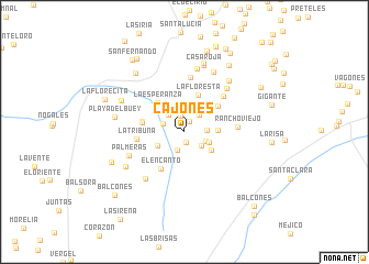 map of Cajones