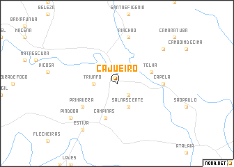 map of Cajueiro