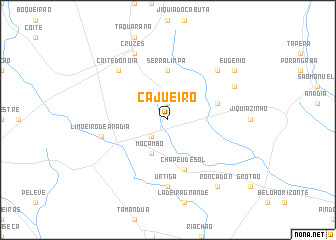 map of Cajueiro