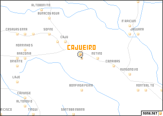 map of Cajueiro