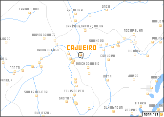 map of Cajueiro