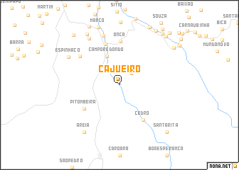 map of Cajueiro