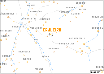 map of Cajueiro