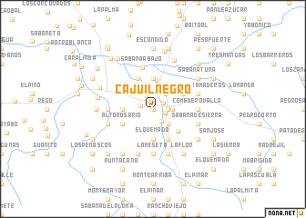 map of Cajuil Negro