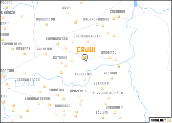 map of Cajuí
